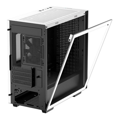 Корпус MiniTower DeepCool CH370 WH белый без БП mATX TG window 1x120mm fan (R-CH370-WHNAM1-G-1)