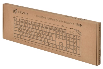 Клавиатура Оклик 130M черный USB