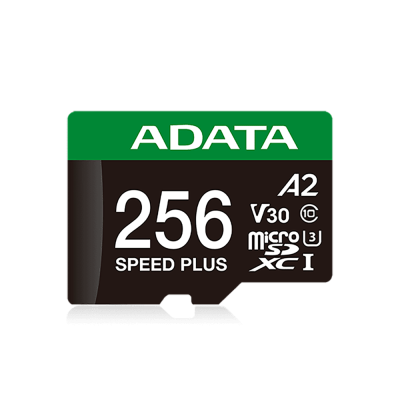 Флеш карта microSD A-DATA 256GB microSDXC Class 10 UHS-I U3 V30 A2 180/160 MB/s (SD адаптер)