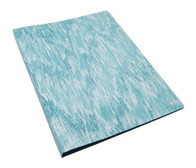 Папка метал.зажим Бюрократ Melange MLPZ07CAZURE A4 пластик 0.7мм бирюзовый