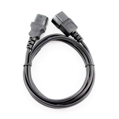 Кабель питания Gembird/Cablexpert PC-189 black сист.блок-монитор (1.8м, C13-C14, 6А, с зазем.) (PC-189)