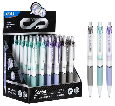 Карандаш мех. Deli EU745 0.5мм пластик