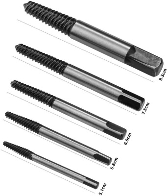 Набор экстракторов Deko DH05-6 5 предметов (жесткий кейс)