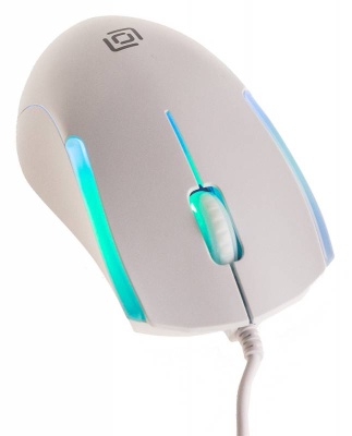 Мышь Оклик 245M белый оптическая (1000dpi) USB (3but)