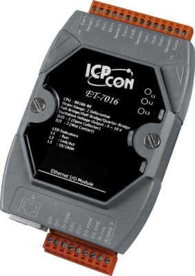 Ethernet-модуль с 2 каналами вывода напряжения возбуждения, 2 каналами дискретного ввода и 2 каналами дискретного вывода