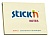 Блок самоклеящийся бумажный Stick`n 21008 76x101мм 100лист. 70г/м2 пастель желтый