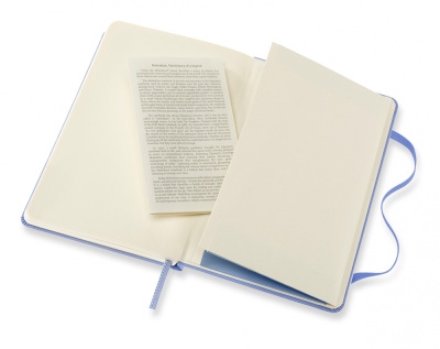 Блокнот Moleskine CLASSIC MM710B42 Pocket 90x140мм 192стр. линейка твердая обложка голубая гортензия