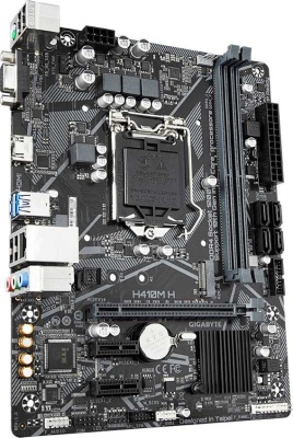 Материнская плата Gigabyte H410M H Soc-1200 Intel H410 2xDDR4 mATX AC`97 8ch(7.1) GbLAN+VGA+HDMI