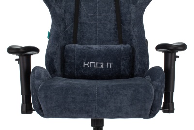 Кресло игровое Бюрократ VIKING KNIGHT Fabric синий Light-27 с подголов. крестовина металл