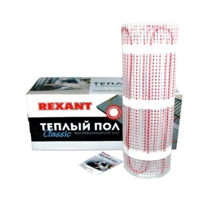 Rexant 51-0516-2 Тёплый пол (нагревательный мат) Classic RNX -9,0-1350 (площадь 9,0 м2 (0,5 х 18,0 м)), 1350 Вт, двухжильный с экраном