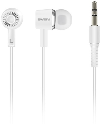 Наушники вкладыши Sven E-110 1.2м белый проводные в ушной раковине (SV-016258)