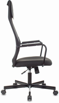 Кресло Бюрократ KB-5M черный TW-01 3C11 сетка/ткань с подголов. крестовина металл черный