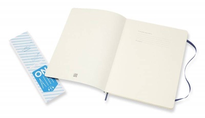 Блокнот Moleskine CLASSIC SOFT QP621B20 XLarge 190х250мм 192стр. линейка мягкая обложка синий сапфир