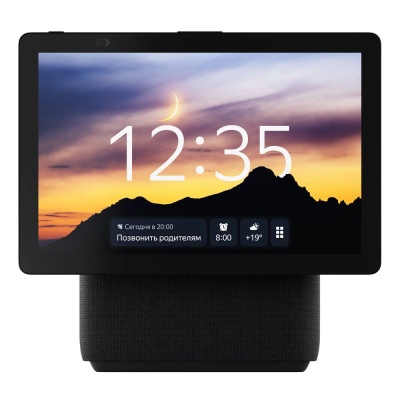 Умная колонка Яндекс Станция Дуо Макс с Алисой, с Zigbee, 60Вт, черный. (YNDX00055BLKMM)