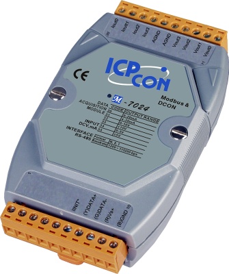 Модуль с 4 каналами аналогового вывода (14 бит), протокол Modbus RTU