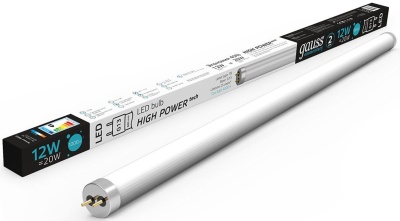 Лампа светодиодная Gauss Elementary 93022 12Вт цок.:G13 трубка 180B 4000K св.свеч.бел.нейт. (упак.:1шт)