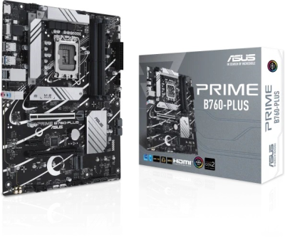 Материнская плата ASUS PRIME B760-PLUS, LGA1700, B760, 4*DDR5, HDMI+DP+VGA, 4xSATA3 + RAID, M2, Audio, Gb LAN, USB 3.2, USB 2.0, ATX; 90MB1EF0-M0EAY0 (PRIME B760-PLUS)