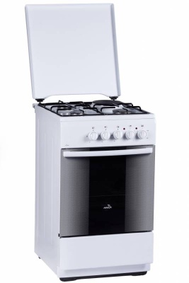 Плита Комбинированная Flama RK 23-101 W белый реш.эмаль