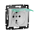 Valena Розетка 2К+З нем. ст. с крышкой с защ. шт. IP44, белый Legrand 774220