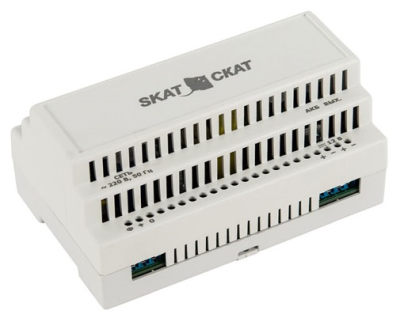 Ибп исполнения din (586) Бастион SKAT-12-6.0 DIN (СКАТ ИБП-12/6-DIN) источник питания 12В 6А пластиковый корпус под DIN рейку 35 мм (SKAT-12-6.0 DIN)