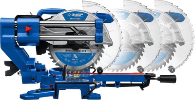 Торцовочная пила Зубр ППТ-255-П 2000Вт 5000об/мин d=255мм