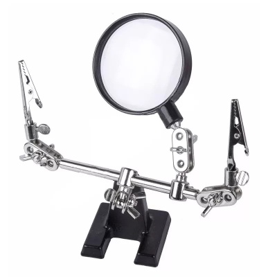 REXANT (12-0251-4) Держатель "третья рука" с лупой х2.5