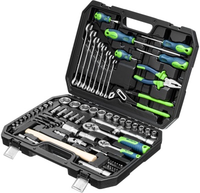 Набор инструментов Сибртех 13394 76 предметов (жесткий кейс)