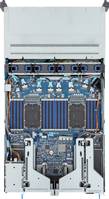 Серверная платформа Gigabyte Server Platform R283-S98 / 2U / 2xIntel (Gen 4/5) / 2xHS / 32xDIMM / 8xSFF NVMe/SATA/SAS + 16xSFF SATA/SAS + 2xSFF SATA/SAS / 2x1GbE / 2xOCP 3.0 / 4xFHHL / 2x2000W / Rails / 1Y