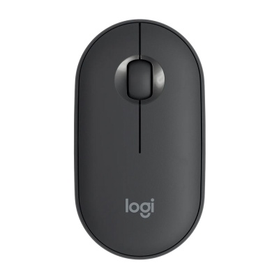 Мышь Logitech Pebble M350 графитовый оптическая (1000dpi) silent беспроводная BT/Radio USB для ноутбука (3but)