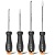Набор отверток "Home Series Gray" Deli HT1004C 4шт  SL5x100+SL6x150+PH1x100+PH2x150, эксклюзивный дизайн, рукоятка из высококачественного софттач пластика