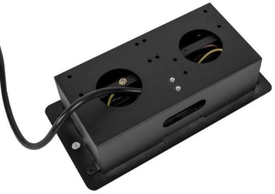 Сетевой разветвитель Premier horizon 2R USB 1.8м (2 розетки) черный (коробка)