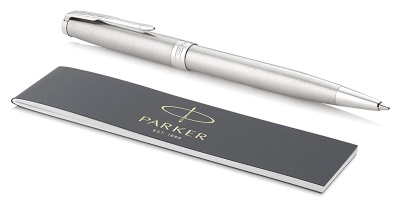 Ручка шариков. Parker Sonnet Core K526 (CW1931512) Stainless Steel CT M черн. черн. подар.кор.