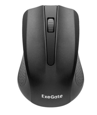 Exegate EX279045RUS Беспроводная мышь ExeGate SR-9023 <black, optical, 3btn/scroll, 1200dpi, USB> Color box