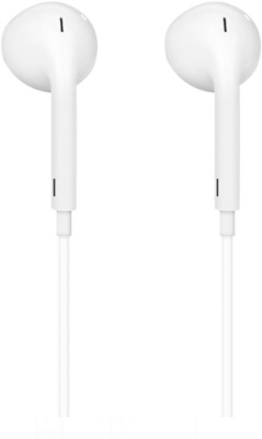 Гарнитура вкладыши Hoco L7 Plus 1.2м белый проводные в ушной раковине