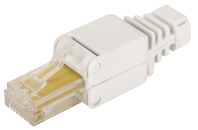 Коннектор Lanmaster (LAN-TMP-U5E-WH) UTP кат.5e RJ45 (упак.:1шт)