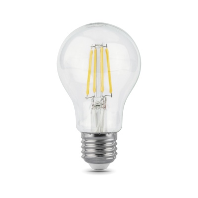 Лампа филам. Gauss 8Вт цок.:E27 шар 220B 2700K св.свеч.бел.теп. A60 (упак.:1шт) (102802108)