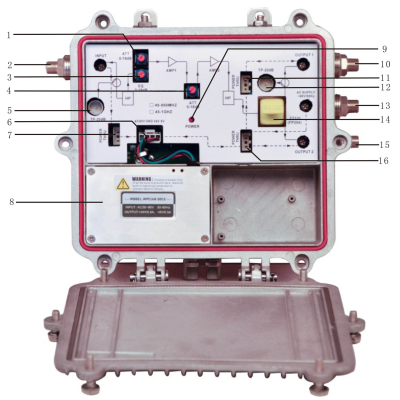 Усилитель кабельный абонентский SNR-HA-110-38