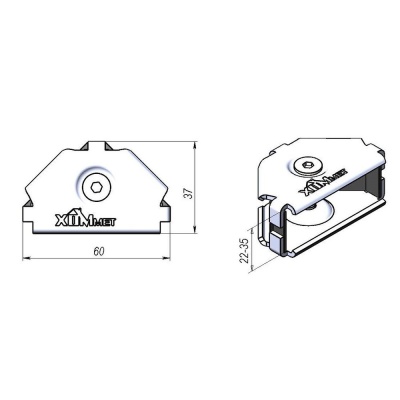 Соединение ХОММЕТ угловое (20), 9010002