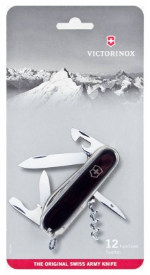 Нож перочинный Victorinox Spartan (1.3603.3B1) 91мм 12функций черный блистер
