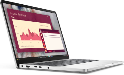 ноутбук DELL 14 Pro Core Ultra 5 235U vPro 14,0" FHD+ (1920 x 1200) IPS,AG,300 nit, 16GB DDR5 (1x16GB) 512GB SSD Intel Arc graphics,3cell,Backlit,FPR,2y,1,37kg, Linux, KB Eng