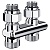 Узел нижнего подключения перекрестный Royal Thermo Design прямой 1/2"х3/4" EK (хром)