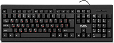Набор клавиатура+мышь SVEN KB-S320C черный (104 кл., 1000DPI, 2+1кл.) Sven SV-020613