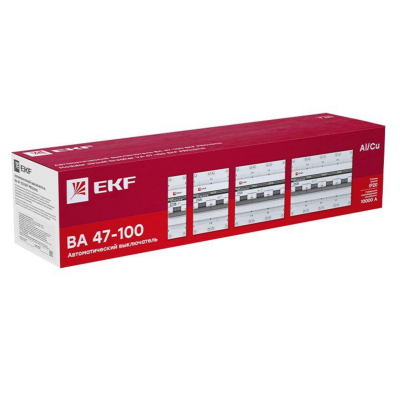 EKF mcb47100-3-16D-pro Автоматический выключатель 3P 16А (D) 10kA ВА 47-100 EKF PROxima