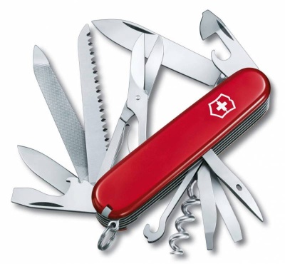 Нож перочинный Victorinox Ranger (1.3763) 91мм 21функций красный карт.коробка