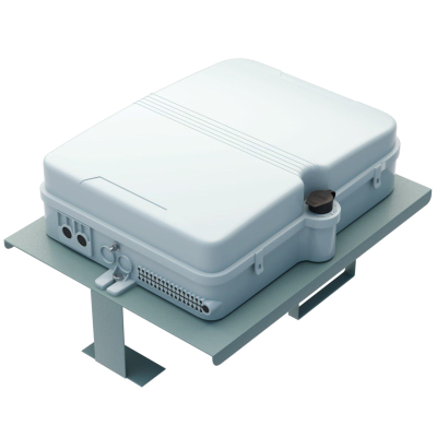 Кронштейн для крепления оптических коробок с местом для запаса кабеля