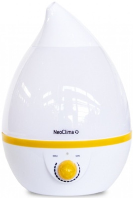 Увлажнитель воздуха NEOCLIMA NHL-200L белый Обсл.площадь 20кв.м. Антибактериальное покрытие, Расход воды 250 гр/час, Объём 2л