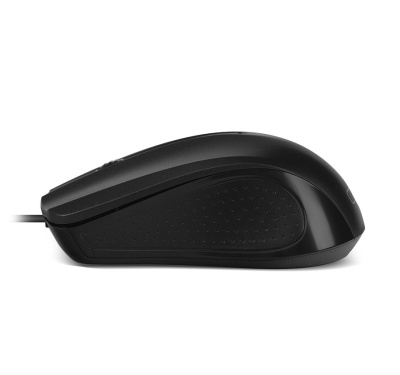 CBR CM 103 Black, Мышь проводная, оптическая, USB, 1000 dpi, 3 кнопки и колесо прокрутки, ABS-пластик, длина кабеля 1,5 м, цвет чёрный