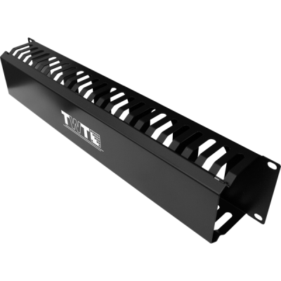 Кабельный органайзер 19" c крышкой на 24 порта, 2U (TWT-ORG/CV24-2U)