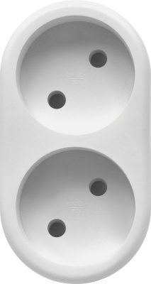 Defender Тройник TA-02 2 розетки, белый [99106]