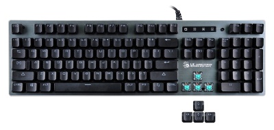 Клавиатура A4Tech Bloody B765 механическая серый USB for gamer LED